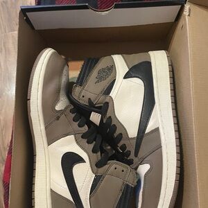 Nike Cactus Jack High-Top Sneakers in Black, White, and Red